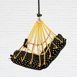 toyafox Cotton baby swing for Kids children chair jhula 1-6 Years Folding & Washable Swings image 3