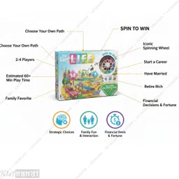 kids mandi The Game of LIFE Board Game for Families Kids Adults Strategy & War Board Game image 2