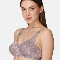 LOTUSLEAF Grey Floral Bra image 2