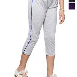 BAESD Girls Pack Of 2 Pure Cotton Capris-image-20