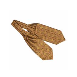 The Tie Hub Men Gold & Brown Paisley Cravat-picture-35