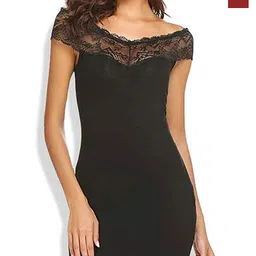 AROUSY Pack Of 2 Off Shoulder Net Baby Doll-image-71