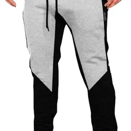tee town Trending Color Block Lower Track Pants Joggers Pajama for Mens L4 image 2