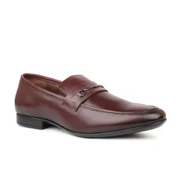 PRIVO by Inc.5 Men Textured Leather Formal Loafers-picture-22