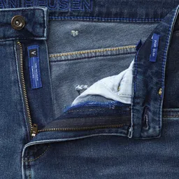 VAN HEUSEN DENIM LABS Men Navy Blue Slim Fit Heavy Fade Jeans image 2