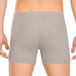 Jockey Men Pack of 2 Grey Melange Solid Trunks 8008-0205 image 2