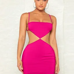 VAGHBHATT Spaghetti Strap Mini Dress image 1