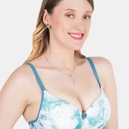 KOMLI Abstract Printed Medium Coverage Heavily Padded Push-Up Bra-All Day Comfort image 3