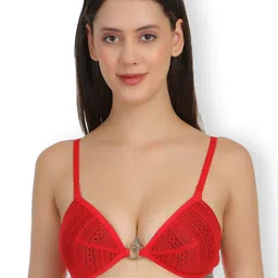 SELFCARE Pack Of 3 Self Design Lightly Padded Plunge Bras With All Day Comfort image 2