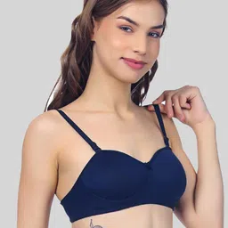 FUNAHME Lightly Padded Half Coverage All Day Comfort Seamless T-Shirt Bra image 4