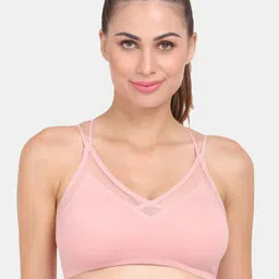 Amour Secret Grey & Pink Bra Lightly Padded image 5