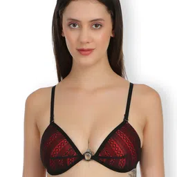 SELFCARE Pack Of 3 Self Design Lightly Padded Plunge Bras With All Day Comfort image 3