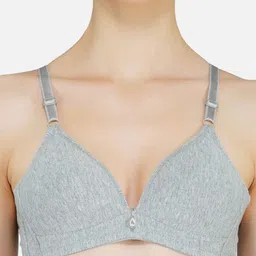 Poftik Medium Coverage Lightly Padded Cotton T-shirt Bra With Side Shaper image 4