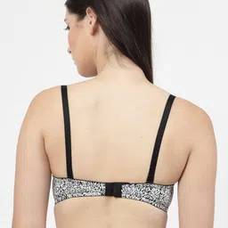 DressBerry White Abstract Printed Padded T-shirt Bra with All Day Comfort image 4