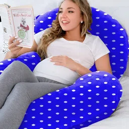 DADDY COOL Blue Fibre Filled Faux Velvet Ultra Soft Maternity Pillow-image-57