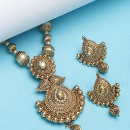 PANASH Gold-Plated Handcrafted Jewellery Set-picture-6