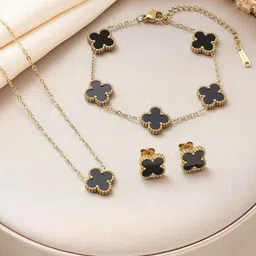 MEENAZ Gold Plated Stone Studded Jewellery Set-picture-10