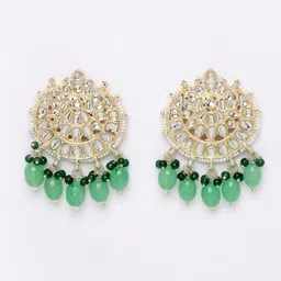 Sukkhi Gold-Plated Kundan Stone Studded Jewellery Set image 5