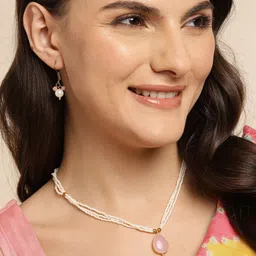 Anouk Women Gold-Plated Crystal Jewellery Set-image-65