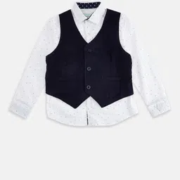 Pantaloons Junior Boys White Printed Party Shirt-image-54