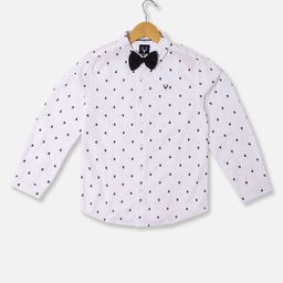 Allen Solly Junior Boys Slim Fit Geometric Printed Cotton Party Shirt-picture-22