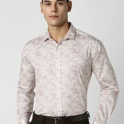 van heusen V Dot Men Slim Fit Floral Printed Cotton Opaque Shirt-picture-37