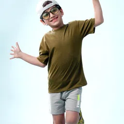 NUSYL Boys Printed Mid-Rise Shorts-picture-31