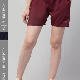 Apraa & Parma Women Pack of 2 e-Dry Technology Sports Shorts-picture-29
