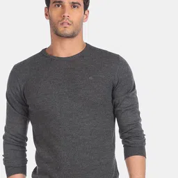 Arrow Men Grey Pullover image 5