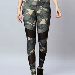 laasa  sports LAASA SPORTS Printed Relaxed-Fit Rapid-Dry Tights-picture-17