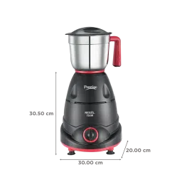 Prestige Regal 750 Watt 3 Jars Mixer Grinder (Sparkling Mirror Finish, Black & Red) image 2