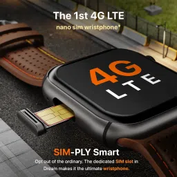 FIRE-BOLTT Dream Wi-Fi+4G SIM Android OS Wristphone (51.3mm HD Display, In-built GPS, Coral Breeze Strap) image 5