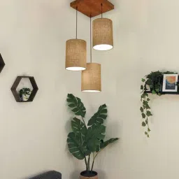 Elementary Jute Shade Cluster Hanging Light by Symplify-picture-26