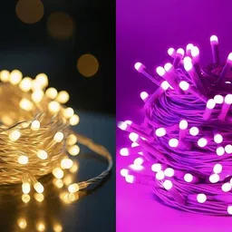 nkxik 40 LEDs 12 m Multicolor Steady String Rice Lights-picture-42