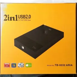 TERABYTE 2 in 1 Desktop and Laptop 3.5 inch Inch and 2.5 Inch Sata Desktop and Laptop Hard Disk Case Casing Enclosure 3.5 inch Shock Resistant HDD SATA CASING 2IN1 image 4