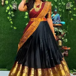 ethnique Self Design Semi Stitched Lehenga Choli-picture-12