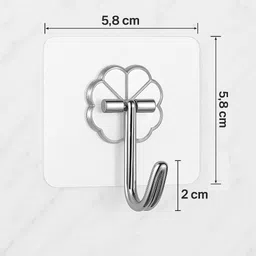 pamu Heavy Duty Self-Adhesive Wall Hooks for Kitchen Bathroom and Home Hook 1 image 2