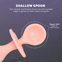 baybee Silicone Baby Spoon Set for Baby Feeding Non Toxic BPA Free Feeding Spoon & Fork - BPA free silicone image 2