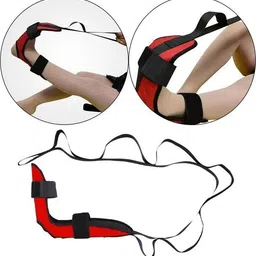 Strap for Stretching Leg Stretcher with Loops Polyester Yoga Strap-image-34