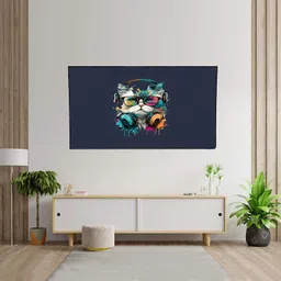 JM Homefurnishings Padded Cover, Dust Cover, etc. for 24 inch Computer Monitor, TV, LCD Monitor, etc. - LEDPBlueJJ0224IN image 3