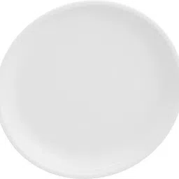 sahu traders Unbreakable Microwave safe BPA free plastic Dinner plate white 27'cm (Pack of 1) Dinner Plate image 2