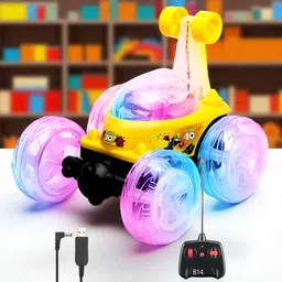 kid kraze Rechargeable Remote Control 360 Degree Stunt Car Music & Lights for Kids_753 image 1