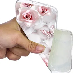 zaplab Back Cover for REDMI A4 5G , 24116RNC1I butterfly with flowers designer back cover image 2