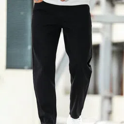 steple denims Men Slim Mid Rise Black Jeans-picture-12