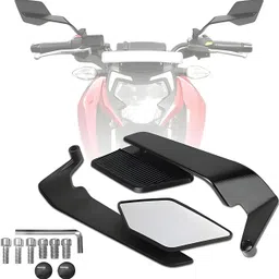 racer's edge Manual Rear View Mirror For Universal For Bike Appache RTR 160, Appache RTR 180-picture-12