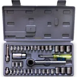 ezzi AIWA 40-Piece Bit Socket Set Multi Purpose Combination Socket Wrench Tool Kit Set Combination Screwdriver Set image 1
