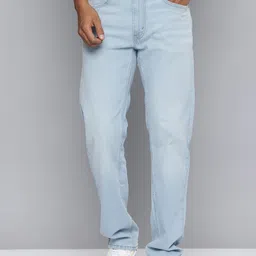 levi's 505 Men Straight Fit Mid Rise Light Blue Jeans-picture-15