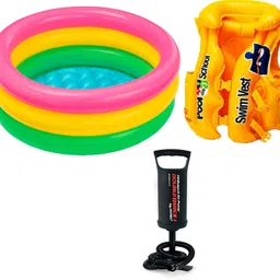 intex ® Original Inflatable 2ft Water Tub Kids SwimmingPool With Swim Vest Float & Hand Pump Inflatable Swimming Pool-picture-38