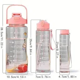 trendiho 3 In 1 Bottle 2000 ml Water Bottles image 3