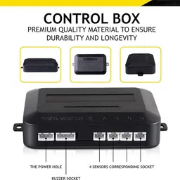 zplus Universal 4 White Reverse Parking Sensor With LED Display For Cars-89 Safety of Passengers/Car One Alarm Kit-1274 Parking Sensor image 3